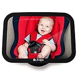MyHappyRide Rücksitzspiegel fürs Baby, Bruchsicherer Auto-Rückspiegel für Babyschale,...