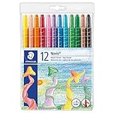 STAEDTLER 221 NWP12 - Noris Club Wachs-Twister, Wachs-Malstifte, 12 brillante Farben