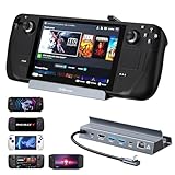Steam Deck Dock, 6-in-1 Dampfdeck-Dockingstation mit 4K @ 144Hz HDMI 2.1, Gigabit RJ45, USB A & USB...