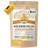 EWL Naturprodukte Bio Goldene Milch 275g, Golden Milk mit Kurkuma, Ingwer, Ashwaganda, Ceylon Zimt,...