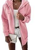 Karlywindow Damen Kapuzenpullover Langarm Hoodie Casual Sweatjacke Basic Sweatshirt mit...