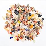 Rierousy 500g Edelsteine Mix Mischung, 9-12mm Edelstein, Edelsteine für Kinder, Bunte Steine für...