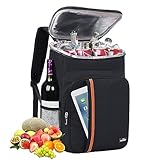 HEQUN 23L Kühlrucksack Thermo Rucksack Picknickrucksack Kühltasche Groß Isoliert Cooler Bag...