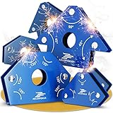 Adlerfokus 6x Schweißmagnet Set [KRAFTVOLL] Schweißwinkel Set mit 11,3 KG / 4 KG Haftkraft -...