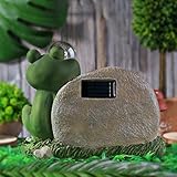 Estink Statue Renin Cine Resin Solar Lights für die Hilfe des Gärtners Perfekte Größe für...