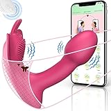 Sex Spielzeug für Paare Butterfly Vibration für Frauen - Dildo Vibrator mit Fernbedienung, APP...
