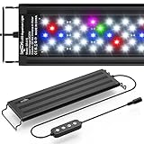 SEAOURA Aquarium LED Beleuchtung, Vollspektrum Aquarium Licht mit Timer Auto Ein/Aus, 10...