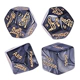 4 Stück Würfel Spiel 36 Position Lehrbuch Würfel Spiel Humor Spiel Paar Geschenk für Erwachsene...
