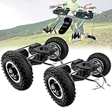 Zowdrix 4wd-Elektro-Skateboard-UmrüStsatz Mit 8-Zoll-Luftreifen Und 2x1650-W-Motoren,...
