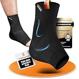 kraftwunder Sprunggelenkbandage Made in Germany – Knöchelbandage mit Silikon-Pads, Kompression...