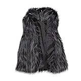 Fellweste Damen Kunstfell Teddywesten Elegant Fleeceweste Warm Damenwesten Plüsch Winterweste Kurz...