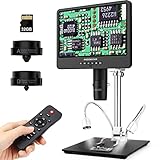 Andonstar AD249S-M 10,1-Zoll HDMI Digitales Mikroskop 2000x, 3 Objektive 2160P...