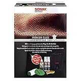 SONAX PREMIUM CLASS LederPflegeSet (3x 250 ml) inkl. 2x LederReiniger, 1x LederPflegeCreme, 1x...