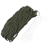 Outdoor-Mesh-Hängematte, Camping, Einzelperson, Nylon-Hängematte mit Hängeseilen, 200 x 80 cm