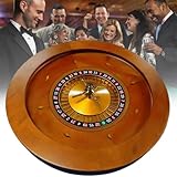 Roulette-Rad, tragbares Casino-Set, Roulette-Rad aus Holz, Drehteller, Präzisionslager in...