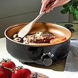 3 PAGEN® elektrische Pfanne mit Ø 26 – Partypfanne mit Cool-Touch Außenseite – kompakt &...