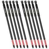 Mesee PH2 Magnetisches Schlagschrauber-Bit-Set, 150 mm, Sechskantschaft, lange Kreuzschlitz-Bits,...