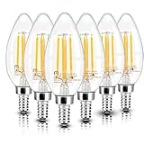 Mastery Mart E14 LED Kerzenglühbirnen, 4 W, C35, Nicht dimmbar, Edison-Schraube, Vintage...