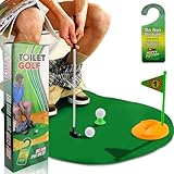 FAELNK Toilettengolf Geschenk Set Toiletten Spiel 7-teiliges Mini Golf Männergeschenk Lustig fürs...