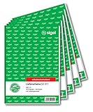 SIGEL SD011 Lieferscheine A5, 2x40 Blatt, selbstdurchschreibend, 5er Pack, Lieferscheinblock, mit...