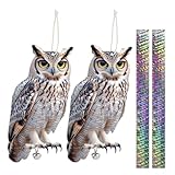 2 Stück Vogelschreck, Taubenabwehr, Taubenschreck für Balkon, Vögel Vertreiben, Specht Abwehr,...