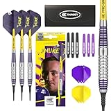 Target Darts Luke Littler Brass Soft Tip Darts Set – 19G Soft Tip Dart, The Nuke Player Edition...