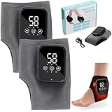 3-In-1 Fußmassagegerät, 2 Stück Fussmassagegerät Elektrisch 3 Vibration Modi Und 3 WäRmestufen,...
