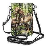 Panther On Tree Trunk Wasserfall-Leder-Klapphontasche mit abnehmbaren Schultergurten, für Reisen,...