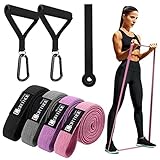 CORTNOE Assisted Pull Up Bands Set - Klimmzugband Set Lang Widerstandsband Fabric Resistance Bands...