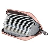 LUFFLOK Kreditkartenetui für Herren und Damen, Premium Kunstleder RFID Karten Portemonnaie,...