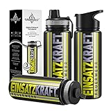 XL Thermosflasche - Einsatzkraft Feuerwehr Geschenkidee - Edelstahl vakuumisoliert doppelwandig 530...