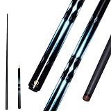 OKHEALING Professional Carbon Fibre Billardqueue 145 cm, 10,5 mm Kopf, 3/4 Kleiner Kopf, geeignet...