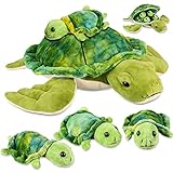 Aoriher Plüsch Schildkröte 12 Zoll mit 4 Stücke Kleine Mini Weicher Meer Stofftier Spielzeug...