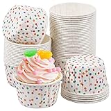 50 Stück Papier Kuchen Formen, Cupcake Formen, Papierförmchen für Muffins, Cupcake Formen Papier,...