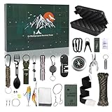 Mihauuke Weihnachts Countdown Kalender,Weihnachts Countdown Kalender Survival Set | Vielseitige...