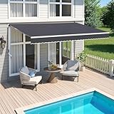 Gelenkarmmarkise Markise, 400x 250cm Terrassenmarkise Terrassenmarkise Versenkbare Markisenabdeckung...
