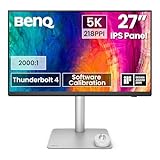 BenQ PD2730S 27Zoll 5K-Monitor, 90W Thunderbolt 4, 218 PPI, 98% P3, 2000:1 Kontrast, Nano Matte...