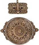 STALLION HARDWARE Antikes Messing gedrehte Türklingel - Zeitloser Vintage-Charme, solide...