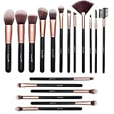Pinselset Makeup AMMIY 18 Stück Professionelle Pinsel Set Rosa Gold Gesicht Make Up Pudercreme...
