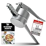 Thiru Spätzlepresse Lochdurchmesser ca. 3mm - Testsieger 2024-60 Tage risikofrei testen - Rundloch...