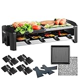 Raclette Grill | 8 Personen | Raclette Gerät | Raclettegrill | Party Grill | Elektro Grill |...