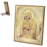 NKlaus Ikone Gm Von Pochaev Holz 15x18cm Heiligenbild Christlich Orthodox Heiligenbild Kunstbild...