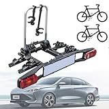 Fahrradhalter Auto, Fahrradträger für Anhängerkupplungen 2 Fahrräder, E-Bike geeignet,...