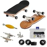 QINIFIFY Mini-Griffbrett, Professionelle Finger Skateboard Ahorn Holz DIY Montage Skateboarding...