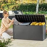Koll Living Gartenbox mit 270 Liter Fassungsvermögen - wetterfester Stauraum, der Inhalt bleibt...