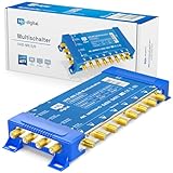 HB-DIGITAL Multischalter pmse 5/8 1x SAT bis 8 x Teilnehmer/Receiver für Full HDTV 3D 4K UHD mit...