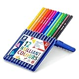 Staedtler ergosoft Buntstifte 157, ergonomische Dreikantform, intensive und kräftige Farben, weiche...