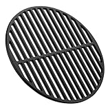 Wiltec Gusseisen Grillrost rund Ø 34,5 cm, Grillgitter für Holzkohlegrill & Gasgrill,...
