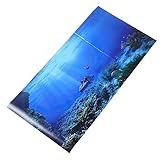 Milisten Aquarium Hintergrundpapier selbstklebendes Aquarienbild Aquarium-Hintergrundaufkleber...