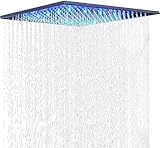 JUNSOTTOR 30 * 30cm Luxus LED Regendusche Einbau-Duschkopf Deckenbrause Quadrat Überkopfbrause...